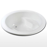 1.5米圆形嵌入式双人浴缸亚克力镶嵌式成人大空间浴盆可装冲浪