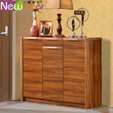 新柜尔 家具玄关大容量 实木鞋柜现代简约超薄烤漆门厅储物柜特价