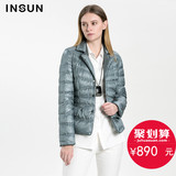 INSUN/恩裳2015冬装新款 90%白鹅绒轻薄保暖羽绒服女93608525