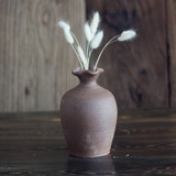 原始土陶传统慢轮制陶花瓶摆件家居装饰艺术土陶粗陶花瓶拍摄道具