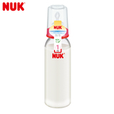 德国NUK婴儿标准口径清色奶瓶宝宝PP防摔奶瓶新生儿仿真奶嘴瓶