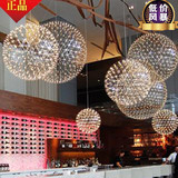 LED火花球圆球灯创意烟花灯不锈钢满天星吊灯餐厅客厅酒店工程灯
