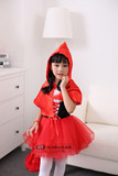 万圣节服装圣诞节公主裙儿童装演出服cosplay女童小红帽服舞台装