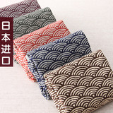 【布袋家】日本进口棉麻布料 日韩伞形麻布波浪 日系包包服装面料