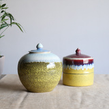 大千家居饰品 梅瓶陶瓷茶叶罐 样板房客厅创意摆件 中式软装饰品