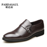 Pardasaul/帕达索男鞋男士商务正装皮鞋真皮尖头套脚单鞋英伦绅士
