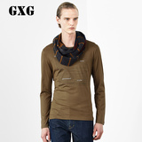 GXG[包邮]男装 男士时尚休闲修身米色长袖T恤#33234312