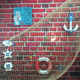 特价【地中海风格】海星贝壳海螺装饰渔网 装饰鱼网挂饰墙饰壁饰