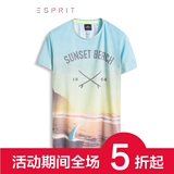 ESPRIT 2016新品代购 男装T恤-046EE2K020 101吊牌价259