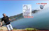 渔网兜渔具折叠伸缩杆钓鱼抄网杆3米4米5米不锈钢碳素杆超硬超轻