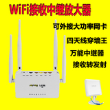 智能无线路由器穿墙王 USB挂卡大功率增强WiFi信号接收中继放大器