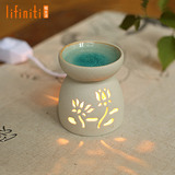 lifiniti精油香薰灯蜡烛家用香薰炉 卧室陶瓷插电创意精油灯