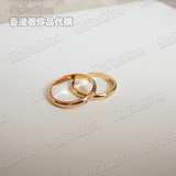 香港正品Tiffany戒指 玫瑰金戒指钻戒蒂芙尼lucida对戒婚戒可刻字