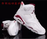Nike Air Jordan/乔丹6代篮球鞋运动鞋透气防滑减震高帮6代战靴