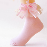 花边童袜短袜蕾丝女童袜子公主春秋季儿童袜子纯棉透气3-5-7-9岁