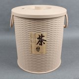 坡记茶业 茶具配件 功夫茶具 仿竹编  大、小 塑料茶渣桶 接水桶