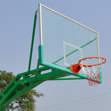 户外标准钢化玻璃篮球板 铝合金包边篮板  户外标准篮球架板包邮