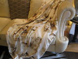 外贸原单 毛毯欧式 百合花卉空调毯珊瑚毯绒毯午睡毯午睡毯办公室