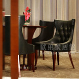 欧式新古典椅子咖啡厅美容会所接待椅酒店休闲椅售楼处洽谈桌椅