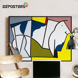 23'POSTeRS现代简约装饰画客厅创意横幅挂画卧室床头壁画波普公牛