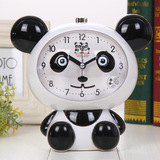 创意卡通熊猫闹钟会说话床头钟会唱歌爸爸去哪儿儿童学习可爱时钟