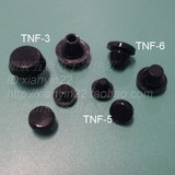 TNF系列直插式黑色硅胶脚垫 软机箱脚垫 减震胶脚 免螺钉硅胶垫