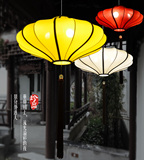 新中式吊灯客厅中国风手绘复古布艺灯笼酒店工程餐厅茶楼饭馆吊灯