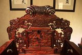老挝大红酸枝沙发东阳雕刻明清古典红木家具客厅组合交趾黄檀原木