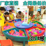 新款儿童圆形沙盘球池沙水桌太空动力沙桌淘气堡广场戏水沙滩玩具