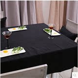 艺棉麻 纯色复古中式亚麻茶几餐桌布防水台布长方形酒店桌布布