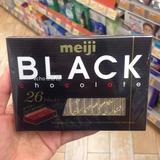 香港代购 日本进口零食品Meiji明治至尊纯黑钢琴巧克力26枚120G