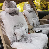 冬季短毛汽车坐垫前排单片单个单张单件毛绒汽车座垫冬天毛垫