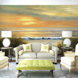 大型壁画 背景墙 影视墙 沙发背景欧式风格 油画 复古 花卉 美式