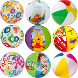 包邮INTEX充气沙滩球 水球 戏水玩具球透明海滩球 大号充气透明球