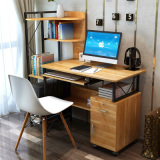 特价包邮环保板式家具 台式电脑桌 台式桌家用时尚带书架办公