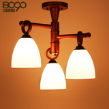 现代简约中式灯实木led餐厅客厅阳台卧室吊灯创意个性美式灯具