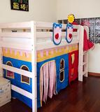 儿童家具小孩床单人松木床带护栏床男孩女孩实木床小床儿童造型床