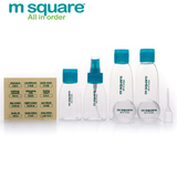 m square 旅行护肤品化妆品分装瓶 旅行套装洗发水沐浴露喷雾空瓶