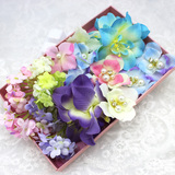 日韩式新娘甜美仿真花朵发饰套装头饰花盒结婚头花彩妆造型花仙子