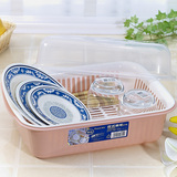 茶花小号塑料厨房置物架碗柜带盖沥水架碗筷架碗盘碗碟架1818