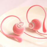 创意KT卡通耳挂式入耳式耳机手机运动游戏音乐女生挂耳机耳机包邮