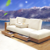倾城日式布艺组合宜家沙发客厅卧室多功能可收纳可折叠拆洗沙发床
