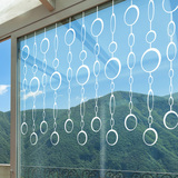 抽象圆圈店铺橱窗装饰墙贴花墙纸贴防水玻璃瓷砖贴画墙饰墙壁贴纸