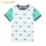 Eland kids衣恋韩国童装夏季新品男童拼色短袖T恤