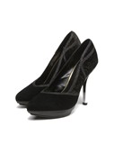 Daphne/达芙妮女鞋秋季款正品黑色女单鞋1213404050
