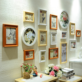 客厅照片墙 欧式地中海美式餐厅复古相框挂墙 创意婚房相片墙组合