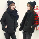 韩国代购冬季外套女式棉衣韩版短款面包服加厚羽绒棉服学院风