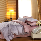 1200T  60支埃及棉贡缎纯色四件套床单床笠床上用品可定做 圆床