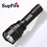 SupFire强光手电筒C8 可充电家用远射LED骑行手电灯 全国包邮