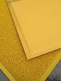 黄色出入平安蹭脚除尘垫无字粉红果绿黄色地毯风水地垫门垫防滑金